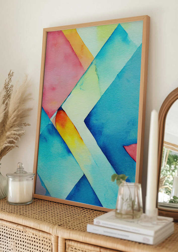 Tablou înramat „Nature Inspired Abstract Watercolor  (Day 37)” de Mauro