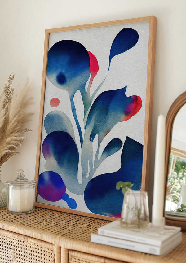 Tablou înramat „Nature Inspired Abstract Watercolor  (Day 53)” de Mauro