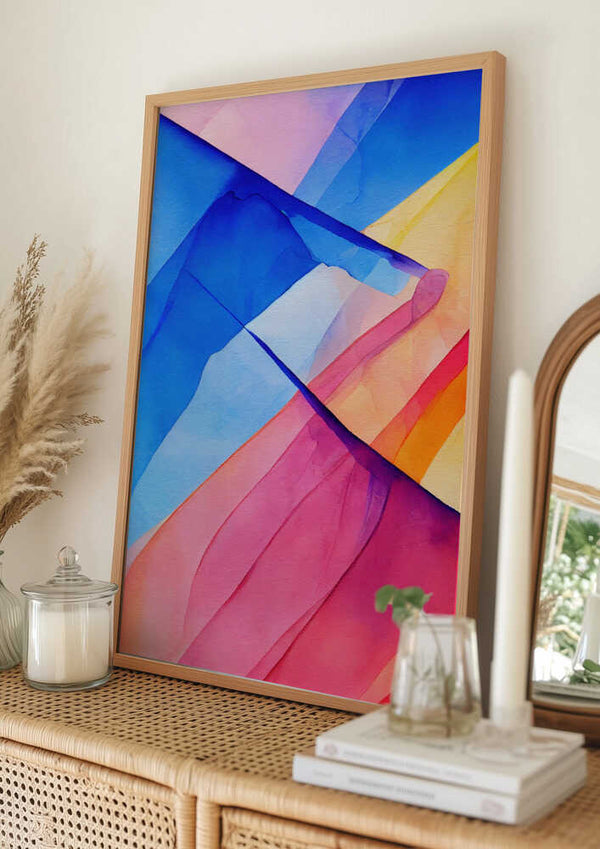 Tablou înramat „Nature Inspired Abstract Watercolor  (Day 72)” de Mauro