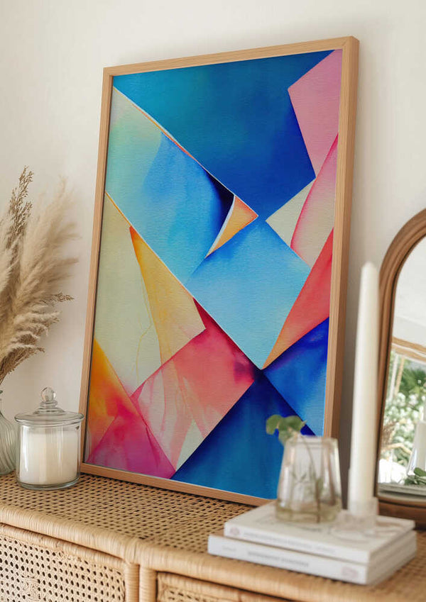 Tablou înramat „Nature Inspired Abstract Watercolor  (Day 91)” de Mauro