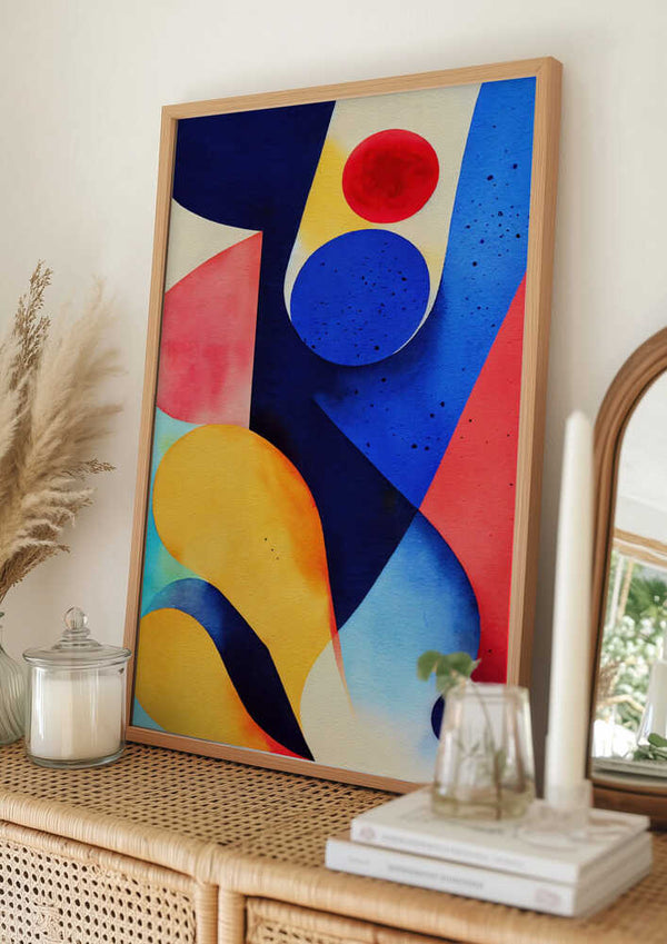 Tablou înramat „Nature Inspired Abstract Watercolor  (Day 93)” de Mauro