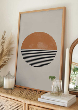 Tablou înramat „Striped Horizon” de THE MIUUS STUDIO