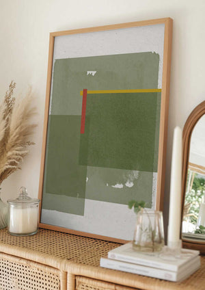 Tablou înramat „Layered Serenity” de THE MIUUS STUDIO