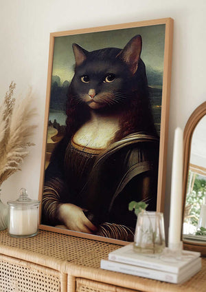 Tablou înramat „Meowlisa” de Dikhotomy