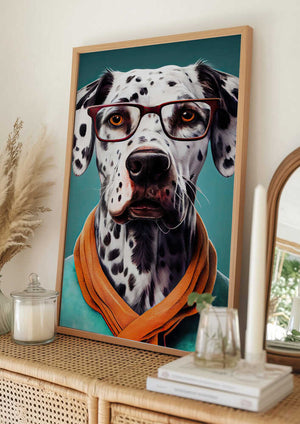 Tablou înramat „Dog Dalmatian” de Justyna Jaszke