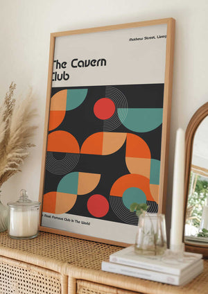 Tablou înramat „Cavern Club Design Poster” de Retrodrome