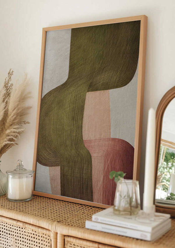 Tablou înramat „Metal Brushs nº1” de Alma