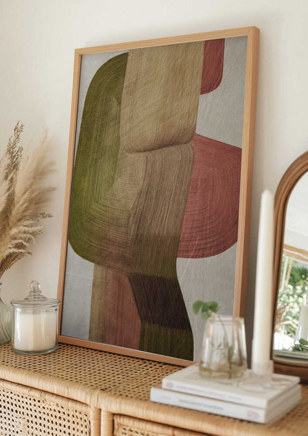 Tablou înramat „Metal Brushs nº3” de Alma