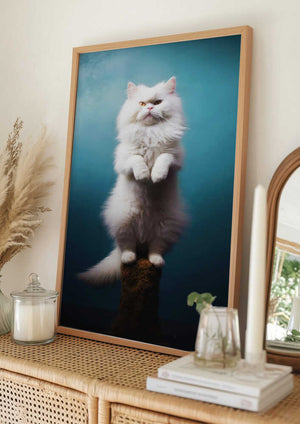 Tablou înramat „Cat yoga 8” de Justyna Jaszke