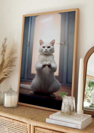 Tablou înramat „Cat yoga 9” de Justyna Jaszke