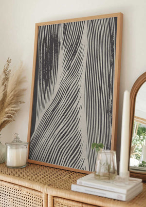Tablou înramat „Abstract hand drawn Line 03” de Lucrecia Caporale