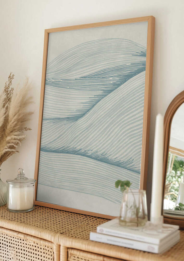 Tablou înramat „Ocean in lines 02” de Lucrecia Caporale