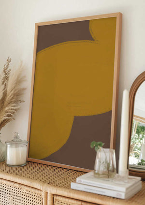 Tablou înramat „Golden Flow” de THE MIUUS STUDIO