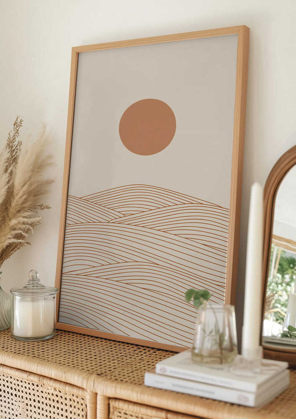 Tablou înramat „Over the Horizon” de Natasha Playell