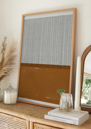 Tablou înramat „Striped Harmony” de THE MIUUS STUDIO