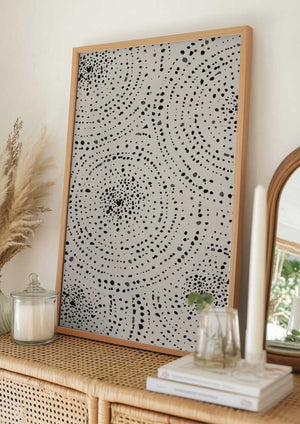 Tablou înramat „Whispering Dots” de THE MIUUS STUDIO