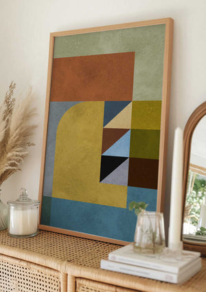 Tablou înramat „Geometric harmony 2” de Vitor Costa