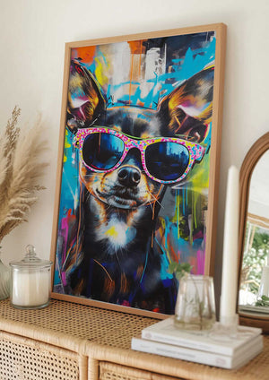 Tablou înramat „Bad Girl” de SHANDU