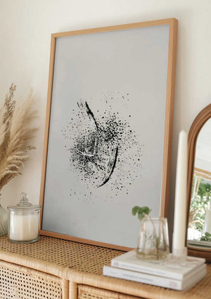 Tablou înramat „Brush splatters #2” de Imaginative