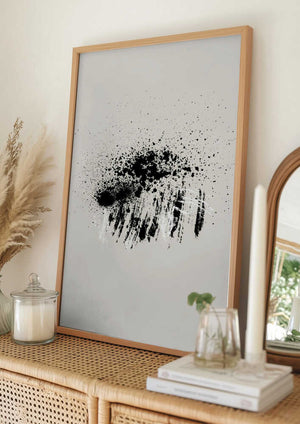 Tablou înramat „Brush splatters #3” de Imaginative