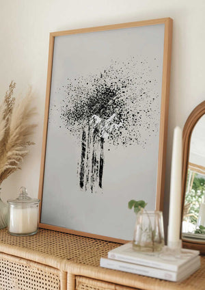 Tablou înramat „Brush splatters #5” de Imaginative