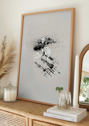 Tablou înramat „Brush splatters #6” de Imaginative