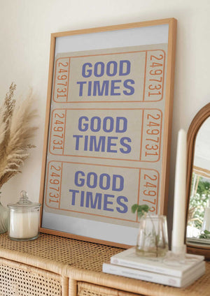 Tablou înramat „Coastal Blue Good Times” de Jolly and Dash