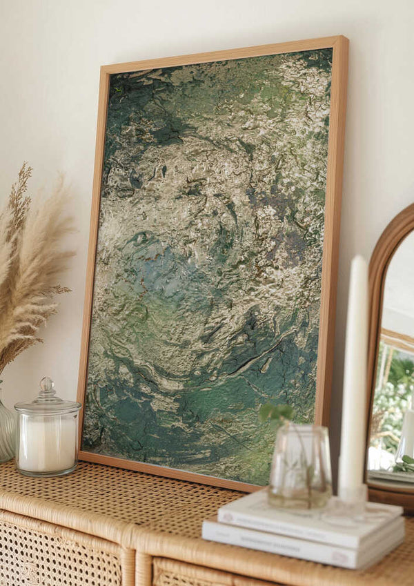 Tablou înramat „The Emerald Scorch” de Anete Purina-Purite