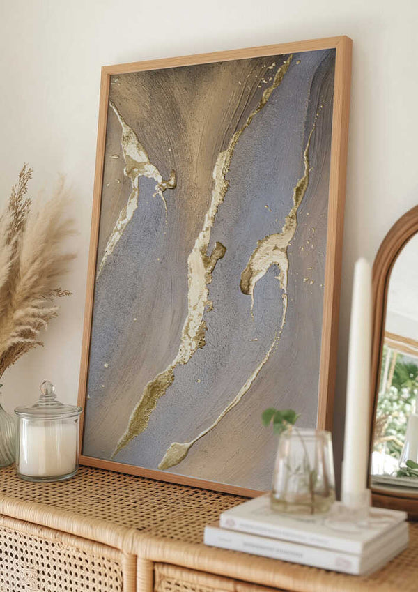 Tablou înramat „Fluid Alchemy” de Anete Purina-Purite