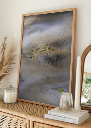 Tablou înramat „Textured Calm” de Anete Purina-Purite