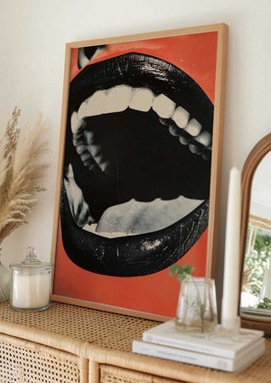 Tablou înramat „The Mouth” de Andreas Magnusson