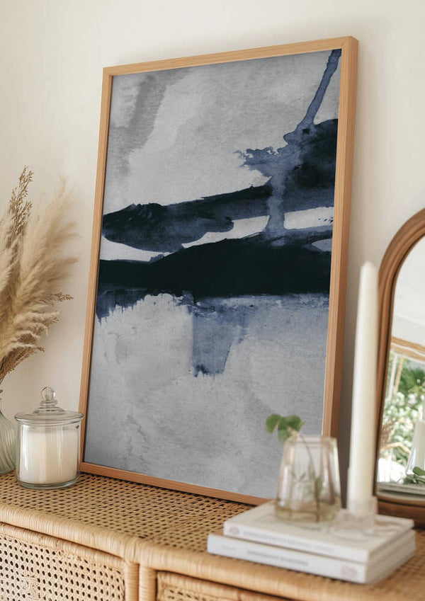 Tablou înramat „Blu 1” de Dan Hobday