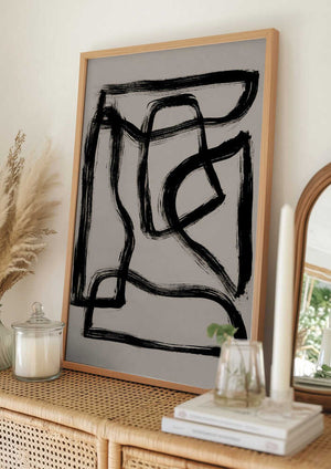 Tablou înramat „Brush Shapes 2” de Mareike Böhmer