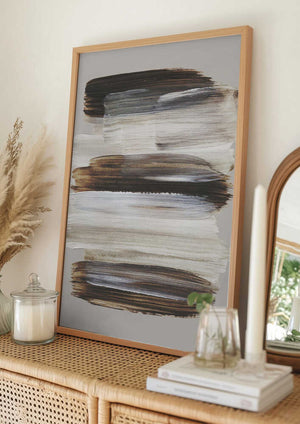 Tablou înramat „Abstract Brush Strokes 108” de Mareike Böhmer