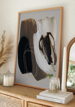 Tablou înramat „Abstract Brush Strokes 108X” de Mareike Böhmer