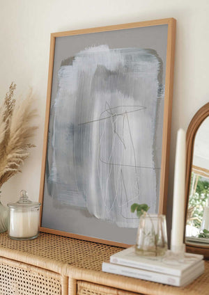 Tablou înramat „Abstract Brush Strokes 109” de Mareike Böhmer