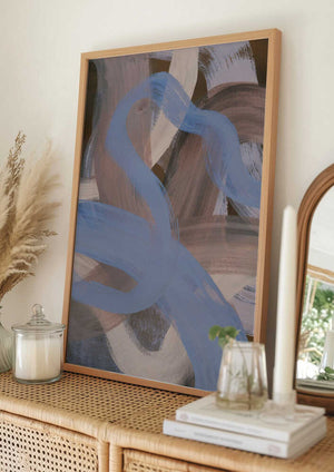 Tablou înramat „Abstract Brush Strokes 124X” de Mareike Böhmer