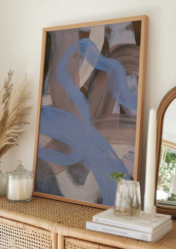 Tablou înramat „Abstract Brush Strokes 124X” de Mareike Böhmer