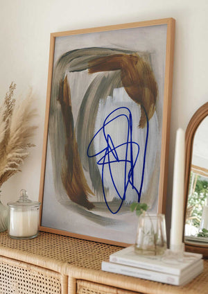 Tablou înramat „Abstract Brush Strokes 156” de Mareike Böhmer