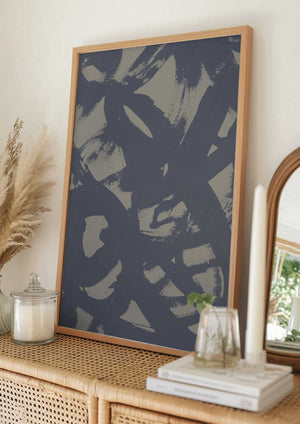 Tablou înramat „Abstract Brush Strokes 399X” de Mareike Böhmer