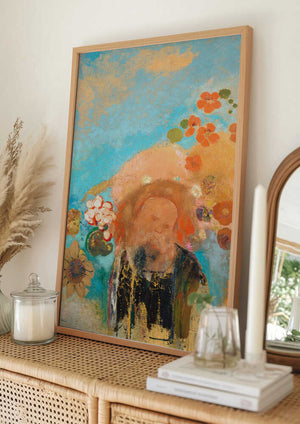 Tablou înramat „Evocation of Rousse” de Odilon Redon