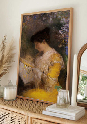 Tablou înramat „Madame Arthur Fontaine” de Odilon Redon