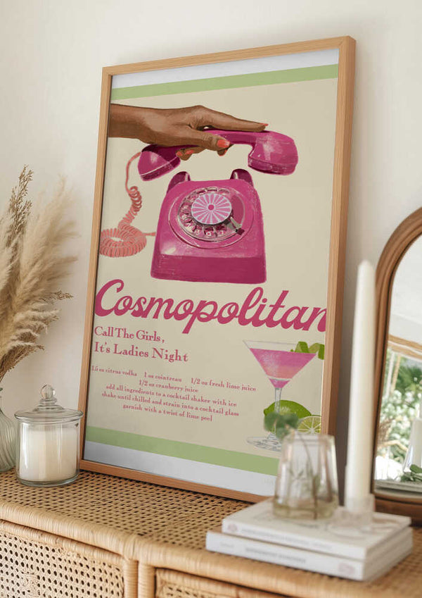 Tablou înramat „Jlr Cocktails Cosmopolitan” de Jenny Liz Rome