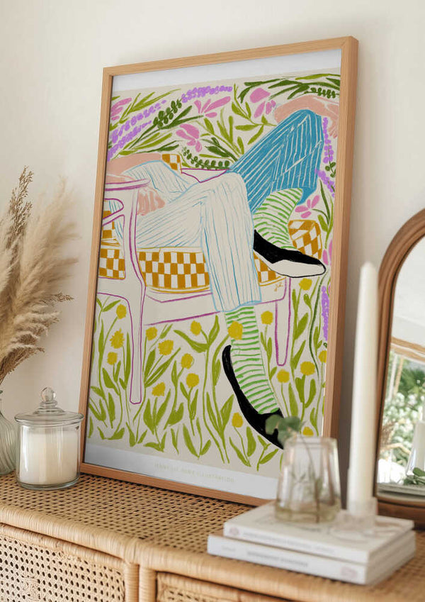 Tablou înramat „Jlr Quiet in the garden 2” de Jenny Liz Rome