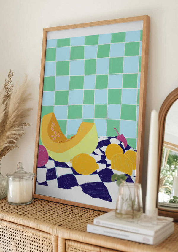 Tablou înramat „Pandc Neonstilllife Copy” de Jenny Liz Rome