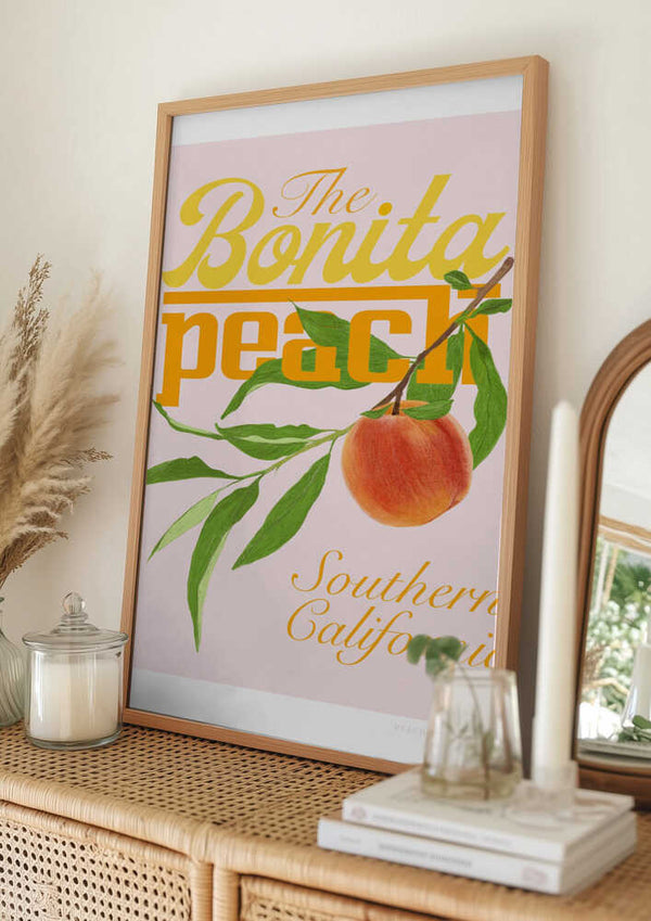 Tablou înramat „Pandcbonitapeach Copy” de Jenny Liz Rome