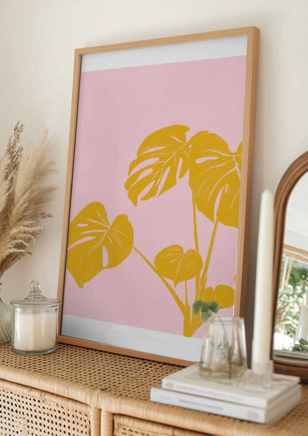 Tablou înramat „Pandc Houseplant Copy” de Jenny Liz Rome