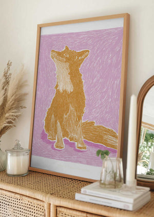 Tablou înramat „Pandc Littlefox Copy” de Jenny Liz Rome