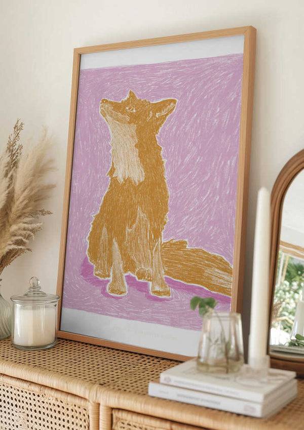 Tablou înramat „Pandc Littlefox Copy” de Jenny Liz Rome