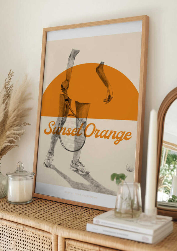 Tablou înramat „Sunset Orange” de Jenny Liz Rome